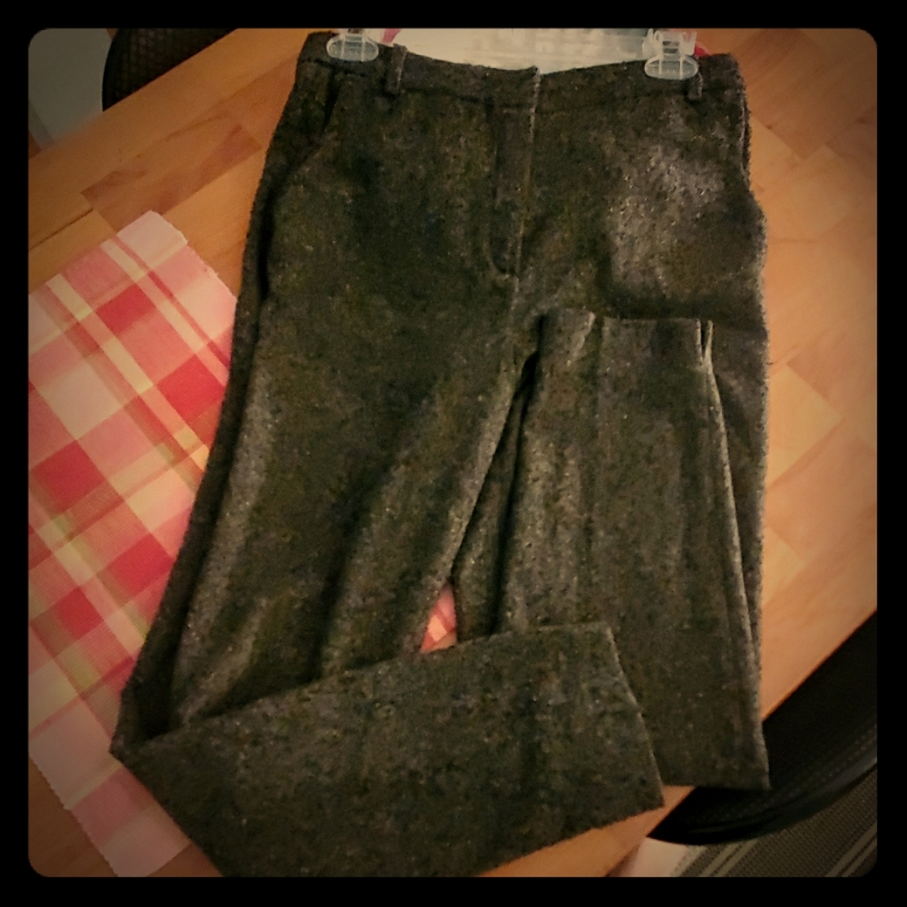 Gray wool trousers
